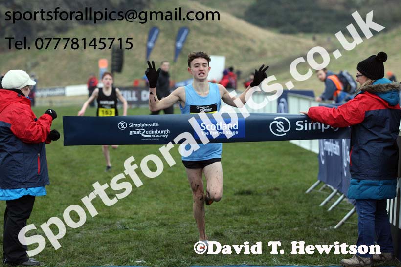 Inter District under-15 boys, 2018 Simplyhealth Great Edinburgh International XCountry. Photo: David T. Hewitson/Sports for All Pics